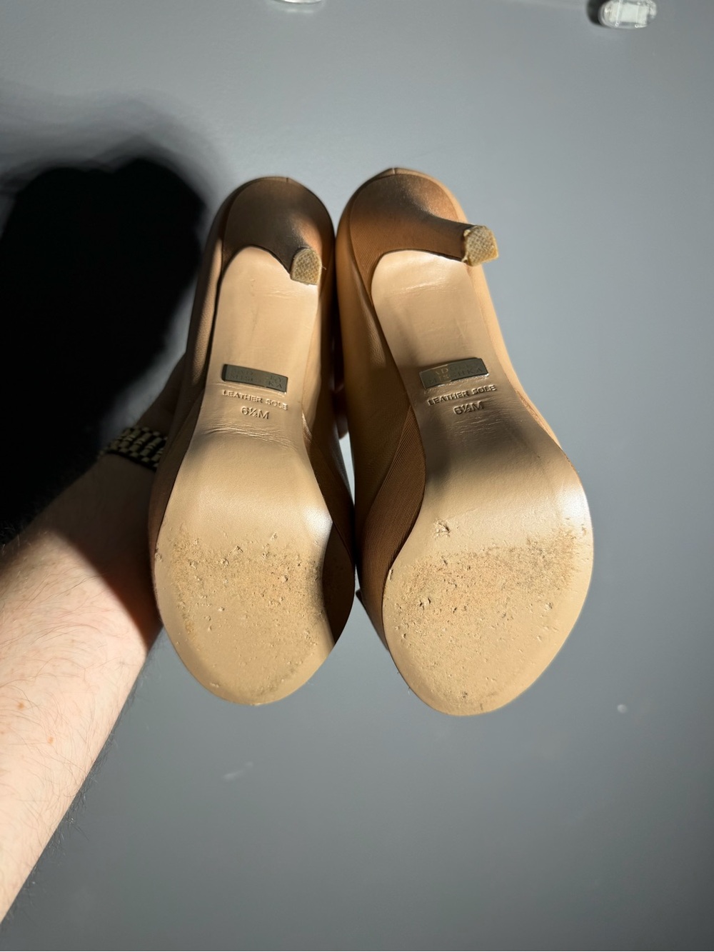 Badgley Mischka Conary Platform Pee Toe Pumps Size 6.5 - Picture 7 of 9
